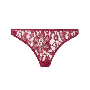 COCO DE MER slip brésilien en dentelle Naraya Bordeaux - Taille S