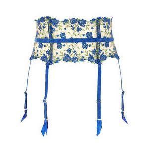 DITA VON TEESE porte-jarretelles Rosewyn Bleu - Taille 36