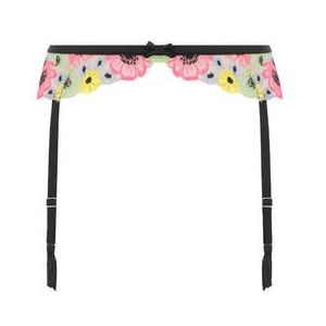 FLEUR DU MAL porte-jarretelles Azalea Jaune/Rose - Taille XS