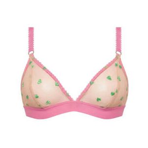 DORA LARSEN soutien-gorge sans armatures Bessie Rose p&acirc;le - Taille 85 B/C