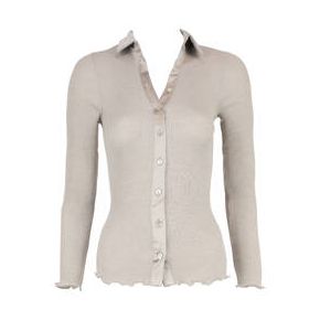 OSCALITO chemisier en laine et soie Cortina Beige - Taille 2