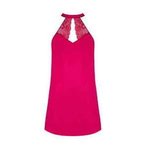LISE CHARMEL nuisette courte en soie Splendeur Soie Rose bonbon - Taille 38