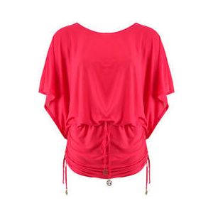 LULI FAMA tunique de plage Beachwear Rouge - Taille S