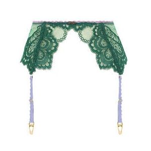 NETTE ROSE porte-jarretelles Bowie Vert émeraude - Taille XS