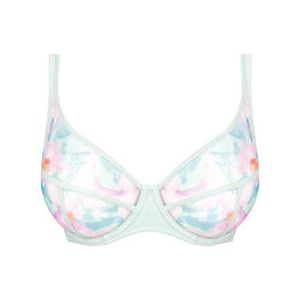 MAISON LEJABY soutien-gorge emboitant Nufit Garden Bleu turquoise - Taille 95C