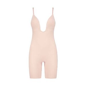 BYE BRA combinaison panty push-up dos nu gainante Shapewear Beige - Taille M