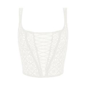 AUBADE bustier Secret Memories Blanc cass&eacute; - Taille S