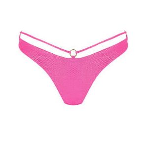 LULI FAMA bas de maillot de bain slip échancré Luminous Rose - Taille S