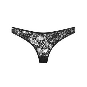 MAISON CLOSE string en dentelle Flashback Noir - Taille XS