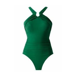 MIRACLESUIT maillot de bain 1 pièce gainant Aphrodite sans armatures Rock Solid Vert foncé - Taille 38