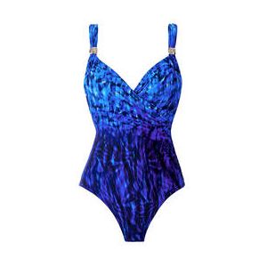 MIRACLESUIT maillot de bain 1 pièce gainant Siren  armatures Paka Mayan Bleu - Taille 38