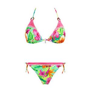 BANANA MOON maillot de bain 2 pi&egrave;ces triangle Lindostora Palm Bay Multicolore - Taille XS