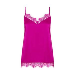 SIMONE PÉRÈLE haut de pyjama caraco en satin Satin Secrets Violet - Taille 1