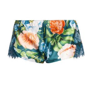 SAINTED SISTERS short en soie Scarlett Bleu/Orange - Taille 36