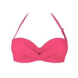ANTIGEL haut de maillot de bain bandeau coques La Chiquissima Rose tyrien - Taille 85B