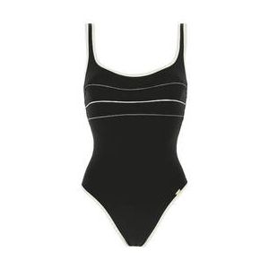 LIVIA maillot de bain 1 pièce nageur Anthenia sans armatures Naxos Noir/Blanc - Taille 38