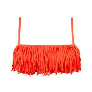 BANANA MOON haut de maillot de bain bandeau Westo Fringes Orange - Taille XS