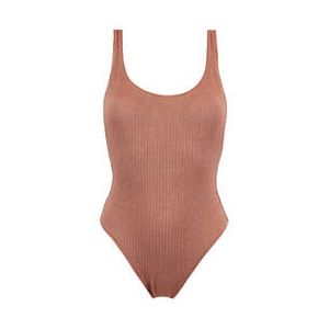 SEAFOLLY maillot de bain 1 pièce nageur sans armatures Sea Dive Bronze - Taille 36