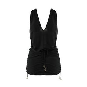 LULI FAMA robe de plage Beachwear Noir - Taille S