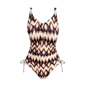 FANTASIE maillot de bain 1 pi&egrave;ce armatures Sabana Marron/Beige - Taille 90D