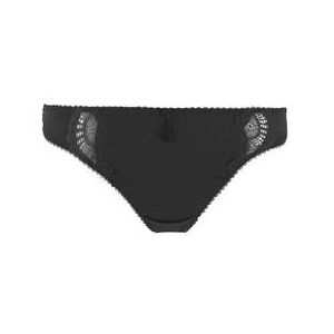 DITA VON TEESE string en satin Star Lift Noir - Taille 36