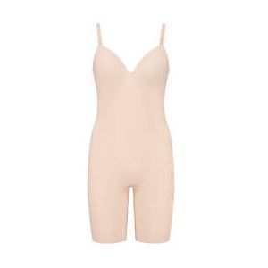 BYE BRA combinaison panty dos nu gainante Shapewear Beige - Taille S