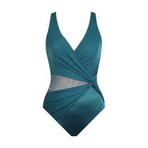 MIRACLESUIT maillot de bain 1 pièce gainant Circe sans armatures Illusionists Bleu canard - Taille 40