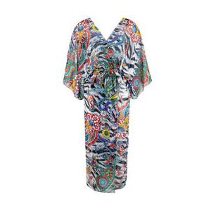 ACQUADICOCCO kimono long de plage Paisley Zebra Multicolore - Taille S/M
