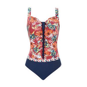 SUNFLAIR maillot de bain 1 pi&egrave;ce post-mastectomie sans armatures Fidji Multicolore - Taille 40/B