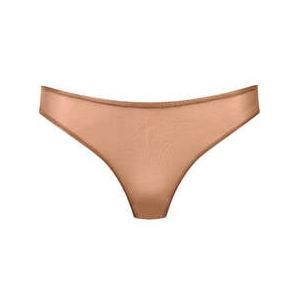 MAISON CLOSE slip ouvert French Kiss Light Caramel - Taille XS