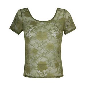 ANTIGEL top en dentelle Dentelle Rebelle Vert olive - Taille 1