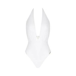 LISE CHARMEL maillot de bain 1 pièce decolleté sans armatures Classe Nautique Blanc - Taille 1