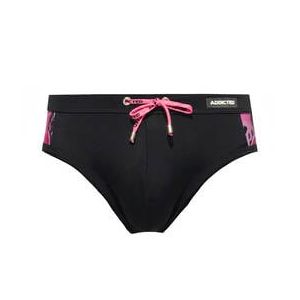 ADDICTED slip de bain homme Hydrangea Noir/Rose - Taille S