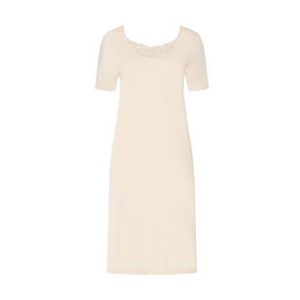 HANRO chemise de nuit en coton Belen Beige - Taille XS