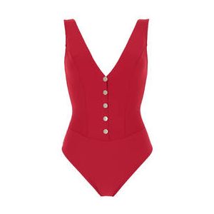 PAIN DE SUCRE maillot de bain 1 pièce boutonné Gillie sans armatures Flower Multicolore - Taille XS