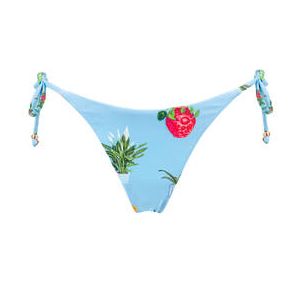 SEAFOLLY bas de maillot de bain slip brésilien lacets Playa Bonita Bleu ciel - Taille 36