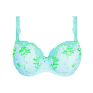 PRIMADONNA soutien-gorge balconnet rembourr&eacute; Cala Luna Bleu Marine/Vert - Taille 95B