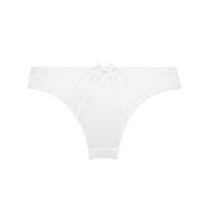 AGENT PROVOCATEUR slip en soie Mercy Ivoire - Taille 38