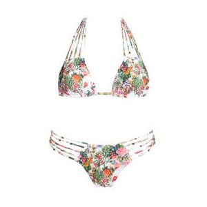 ACQUADICOCCO maillot de bain 2 pièces triangle Garden Flowers Multicolore - Taille S