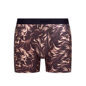 BRACQ boxer long homme en coton Waves Violet/Rose - Taille S