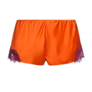 SAINTED SISTERS short en soie Scarlett Orange sanguine - Taille 36
