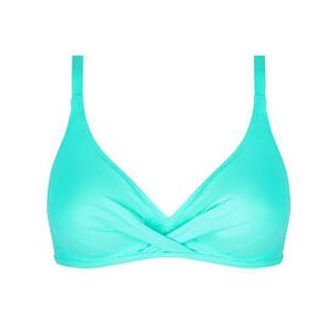 ANTIGEL haut de maillot de bain triangle bonnets profonds La Chiquissima Bleu turquoise - Taille 90C