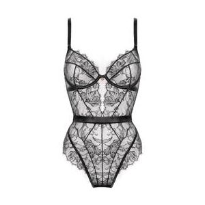 PRELUDE body en dentelle Pearl Noir - Taille 85B