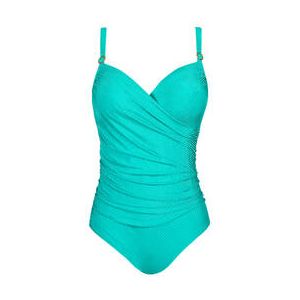 PRIMADONNA maillot de bain 1 pi&egrave;ce gainant armatures Delray Bleu turquoise - Taille 95C