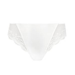 LISE CHARMEL culotte haute en soie Splendeur Soie Blanc cassé - Taille 1