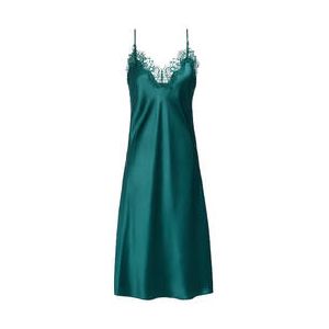 SAINTED SISTERS nuisette midi en soie Scarlett Bleu canard - Taille 36