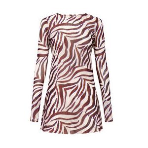 BOND-EYE robe de plage courte Gisele Maceio Marron/Beige - Taille XS/S