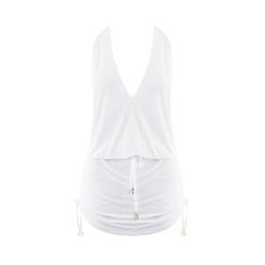 LULI FAMA robe de plage Beachwear Blanc - Taille S