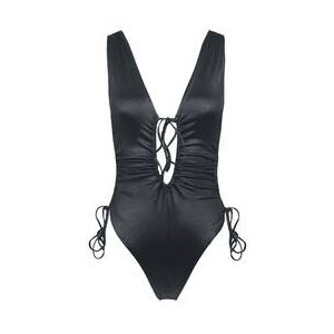ACQUADICOCCO maillot de bain 1 pièce dos nu sans armatures Zebrato Noir - Taille S