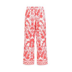 CALIDA pantalon 7/8 en coton Favourites Beach Rouge/Blanc - Taille 38/40